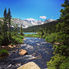 South Saint Vrain Creek at Lake Isabelle, Indian Peaks Wilderness, Colorado. July, 2016