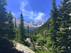 Black Lake Trail near Mills Lake, Rocky Mountain National Park, Colorado.  July, 2016