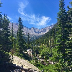 Black Lake near Mills Lake, Rocky Mountain National Park, Colorado.  July, 2016