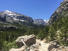The Loch Trail in Rocky Mountain National Park, Colorado. June, 2016