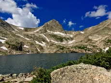 Mount Toll and Blue Lake, Indian Peaks Wilderness, Colorado. August, 2016