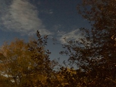 Evening Autumn sky in Thornton, Colorado. October, 2016