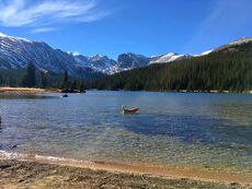 Pumpkin at Long Lake, Indian Peaks Wilderness, Colorado. October, 2016