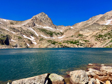 Mount Toll and Blue Lake, Indian Peaks Wilderness, Colorado. August, 2017.
