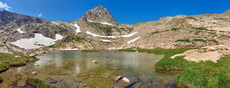 Mount Toll and Blue Lake, Indian Peaks Wilderness, Colorado. August, 2017.