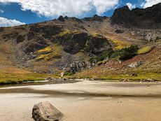 Mud bowl near the top. Herman Gulch, Colorado. September, 2018.