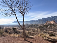 Cheyenne Mountain from Garden of the Gods, Colorado Springs, Colorado. January, 2026.